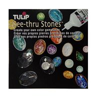 Tulip See-thru Stones Ovaal glad 6 stuks